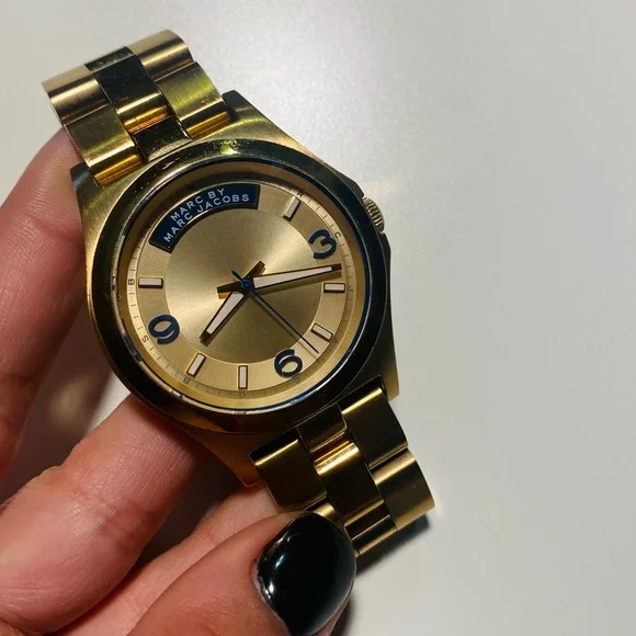 Marc Jacobs | Accessories | Marc Jacobs Gold Watch | Poshmark